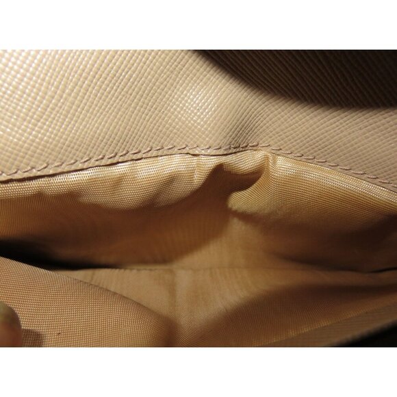 Prada Blush Pink Italian Saffiano Leather Ribbon Bow Embellished Bi-Fold Wallet - Picture 11 of 15